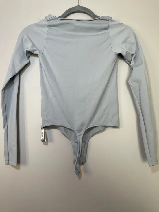 Skims Light Blue/Grey Long Sleeve Bodysuit - Picture 5 of 5